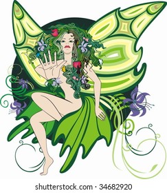 Nature fairy girl