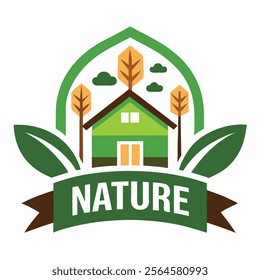 Nature Farm Logo Vector - Creative and High-Quality Vector Design.These high-quality vector illustrations highlight themes of agriculture, greenery, eco-friendliness, and sustainability.