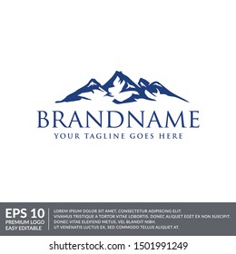 nature finance mountain logo icon vector template