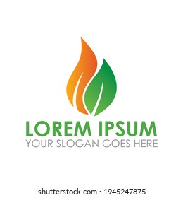 nature fire vector , nature logo