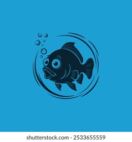 Nature of fish leaping out of the water, Vector Fish