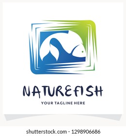 Nature Fish Logo Design Template Inspiration