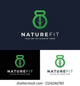 Nature Fit Minimalist Logo Template