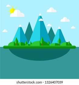 nature flat illustration