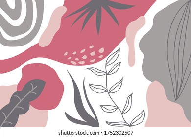 Nature Floral Background abstract temporary art with grain and bright colorfull. can use for poster, invitation and element for design.