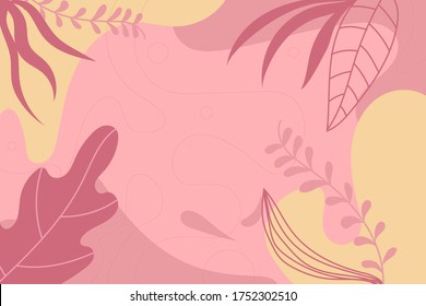 Nature Floral Background abstract temporary art with grain and bright colorfull. can use for poster, invitation and element for design.