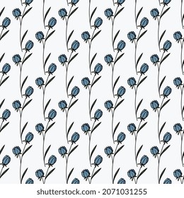 Nature floral background greenery pattern in hand drawn watercolor style. Vector foliage with jungle tropical leaf and summer flowers. Botanical hipster, rustic seamless print for wedding cards.