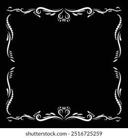 nature floral decorative frame border 07