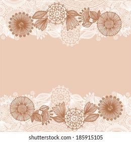 Nature floral pattern background vector illustration