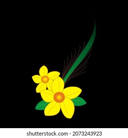 vector de ilustración de patrón floral de naturaleza