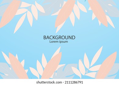 Nature flower background template design creative backdrop