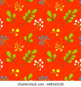 Nature flower illustration seamless pattern background vector