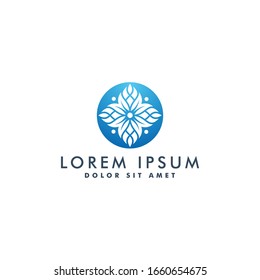 plantilla de diseño de logotipo de flor naturaleza ilustración vectorial