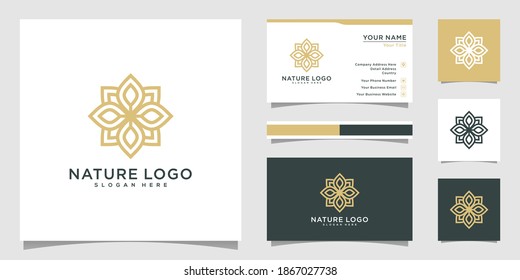 vector del logotipo de flor natural
