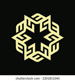 Nature flower vector logo design 