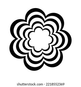 Nature flower vector logo design 