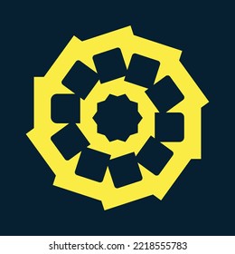 Nature flower vector logo design 