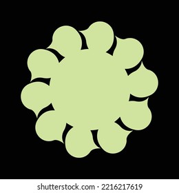 Nature flower  vector logo template design 