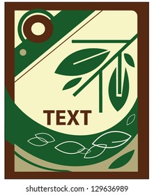Nature flying leaves. Vector abstract background