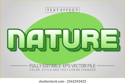 Nature font Text effect editable