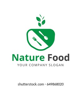 Nature Food Logo Stock Vector (Royalty Free) 649868005 | Shutterstock