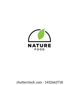 Nature Food Logo Design Vector
