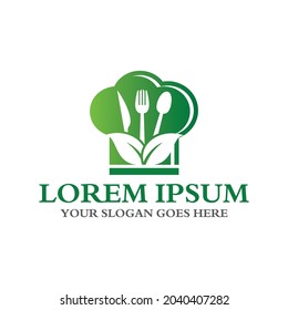 logotipo de comida natural, logotipo de restaurante