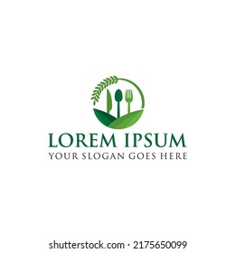 nature food logo , restaurant logo