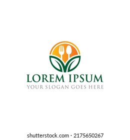 nature food logo , restaurant logo
