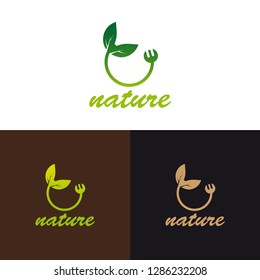 Nature food logo templates, vector logo for business corporate, natural , elements, illustratios -vector