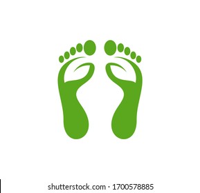 Nature Foot logo vector template, Creative of Foot logo design concepts
