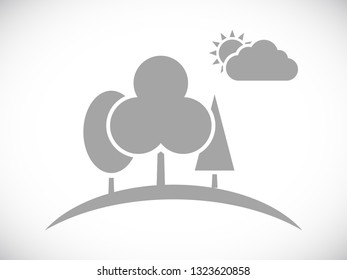 nature forest landscape icon