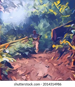 Nature Forest Painting very cool and beautiful 