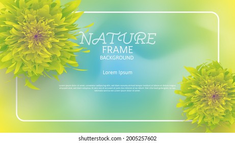 nature frame background with cloud