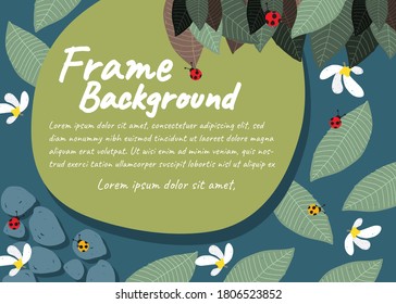 nature frame background concept illustration vector design