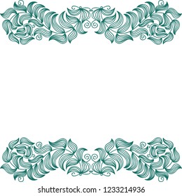 Nature frame of branches. Vector illustration