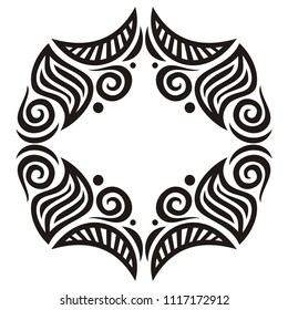 Nature frame of leaves. Vector illustration