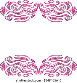 Nature frame of leaves. Vector illustration