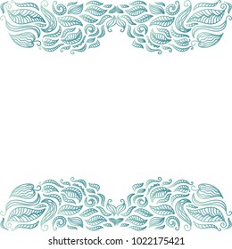 Nature frame. Vector illustration