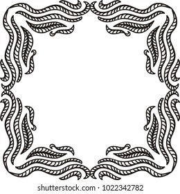 Nature frame. Vector illustration