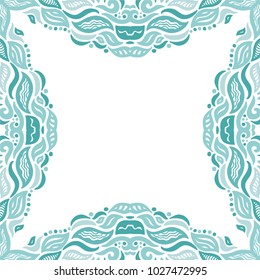 Nature frame. Vector illustration