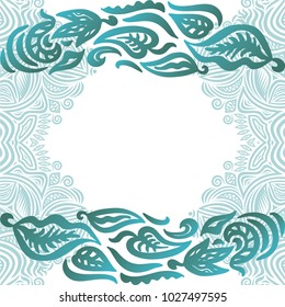 Nature frame. Vector illustration