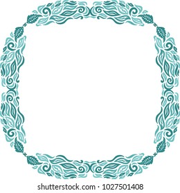 Nature frame. Vector illustration