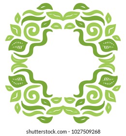 Nature frame. Vector illustration