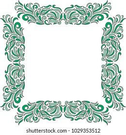 Nature frame. Vector illustration