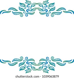 Nature frame. Vector illustration