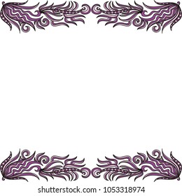 Nature frame. Vector illustration