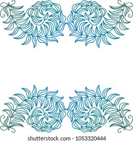 Nature frame. Vector illustration