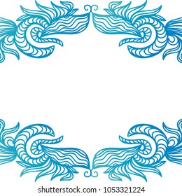 Nature frame. Vector illustration