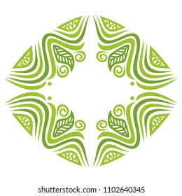 Nature frame. Vector illustration